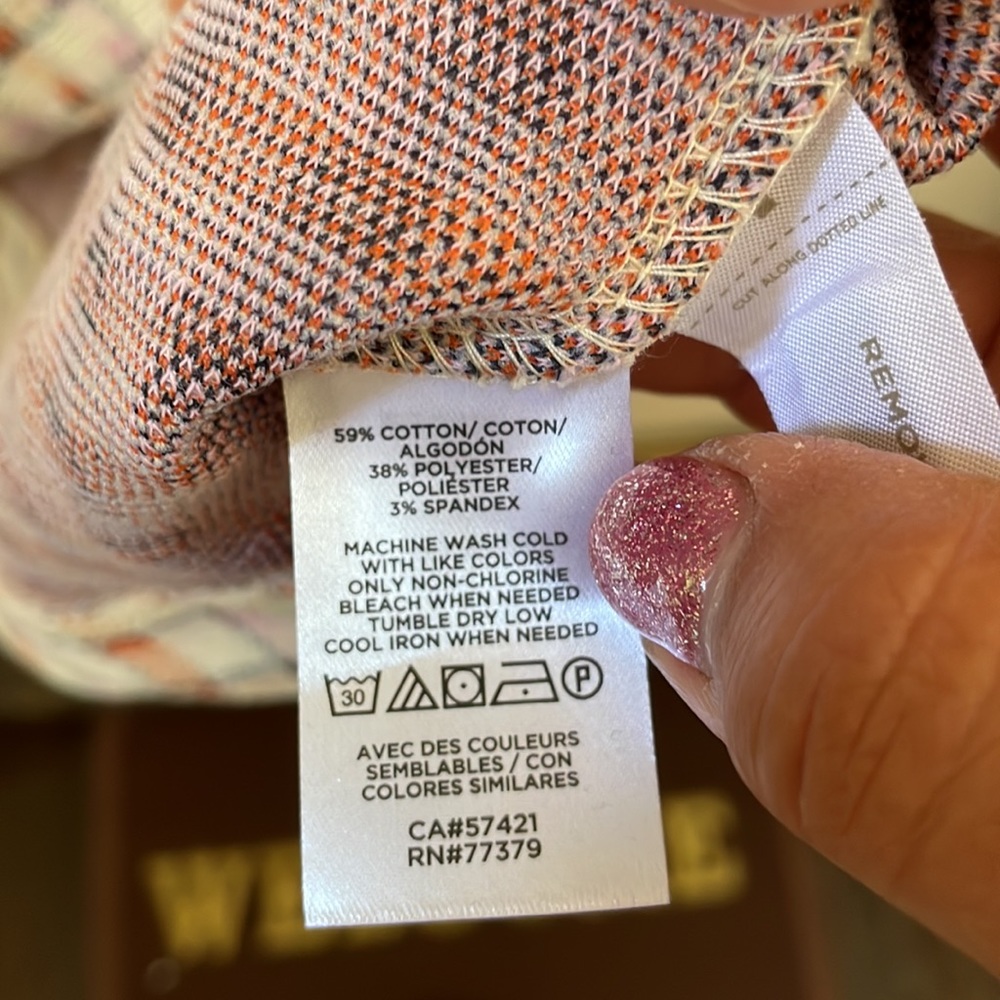 Ann Taylor madras plaid puff sleeve flare dress - Picture 6 of 7